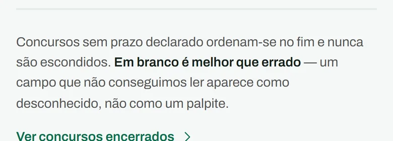 Nota do produto: em branco é melhor que errado.